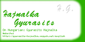 hajnalka gyurasits business card